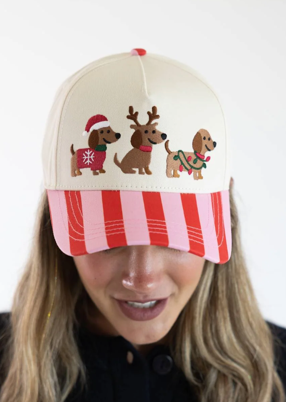 Christmas Pups Holiday Cap