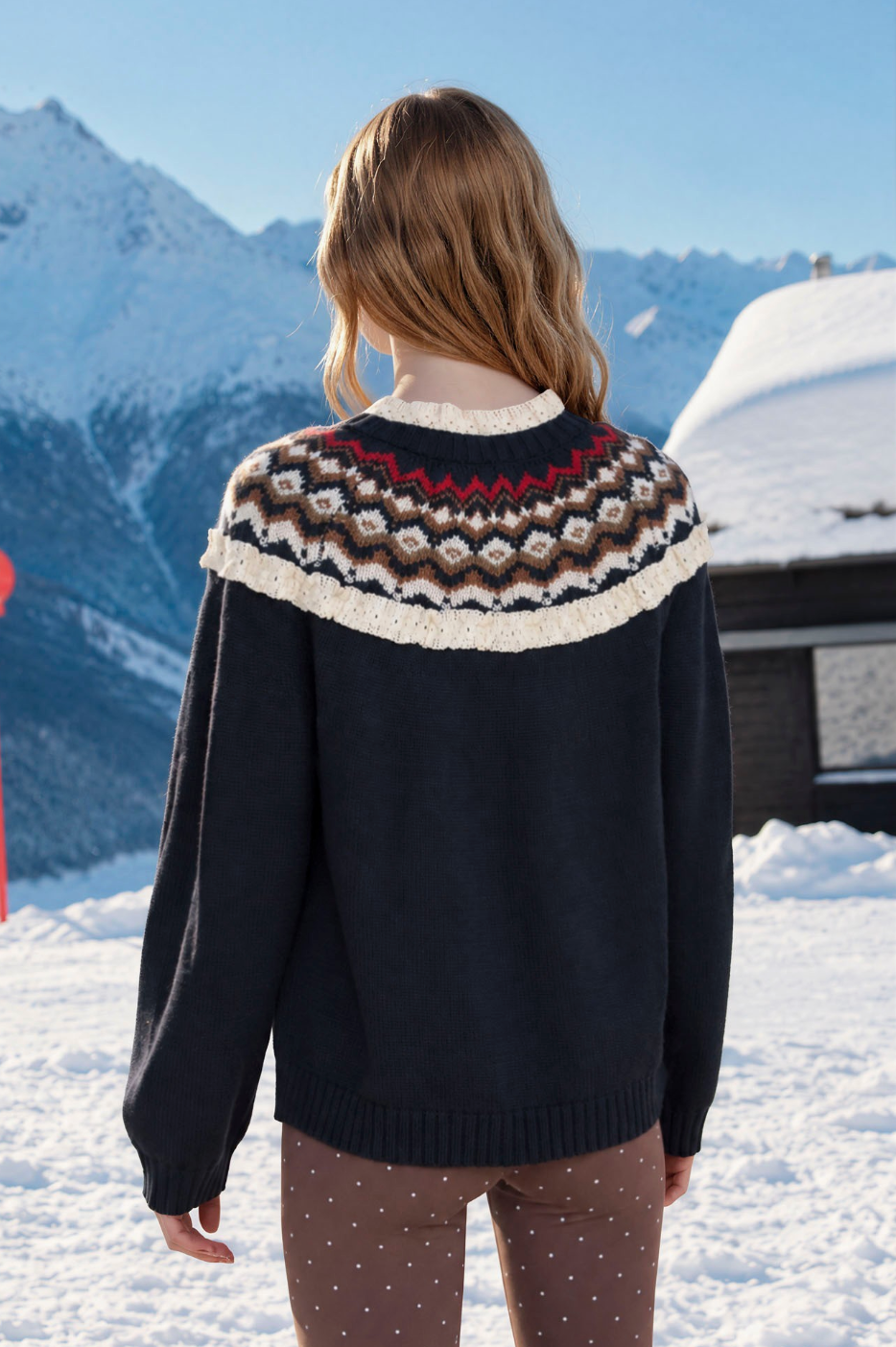 Aspen Sweater Jacket in Navy