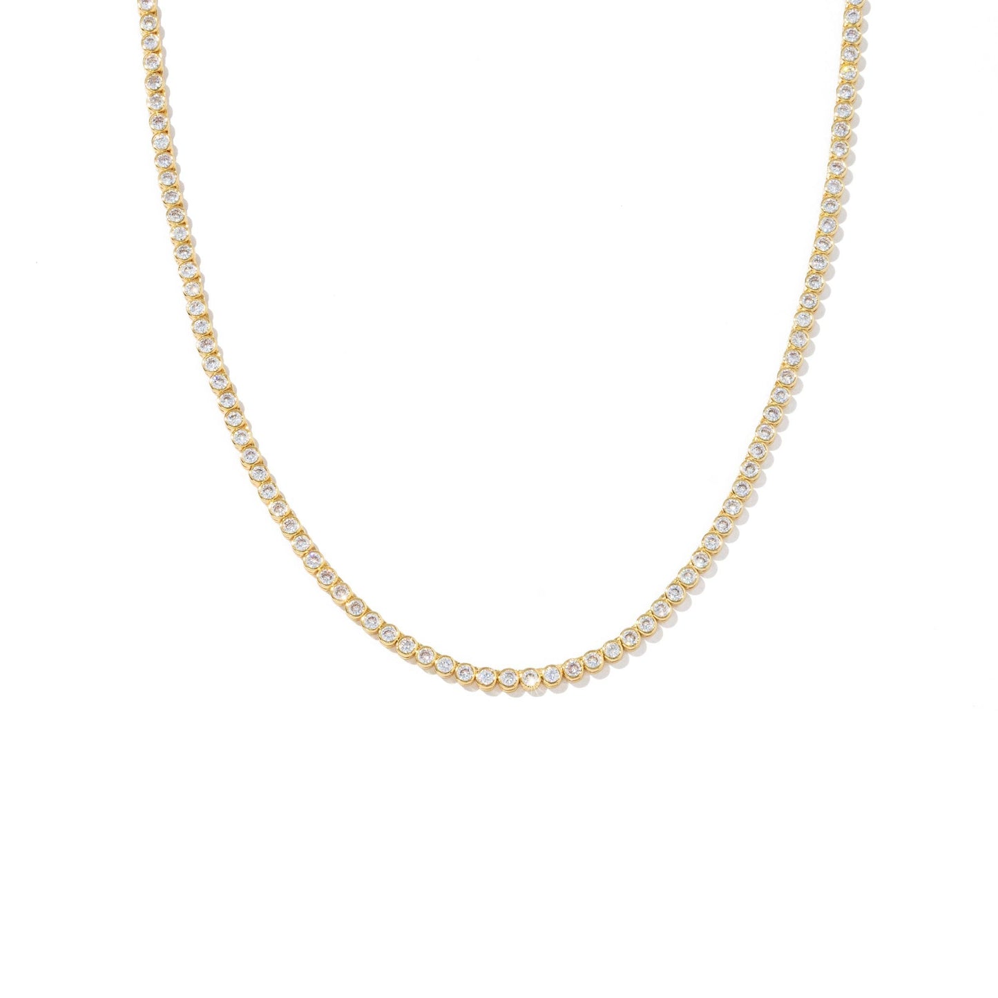 Brenda Grands Brilliant Tennis Necklace 18K Gold