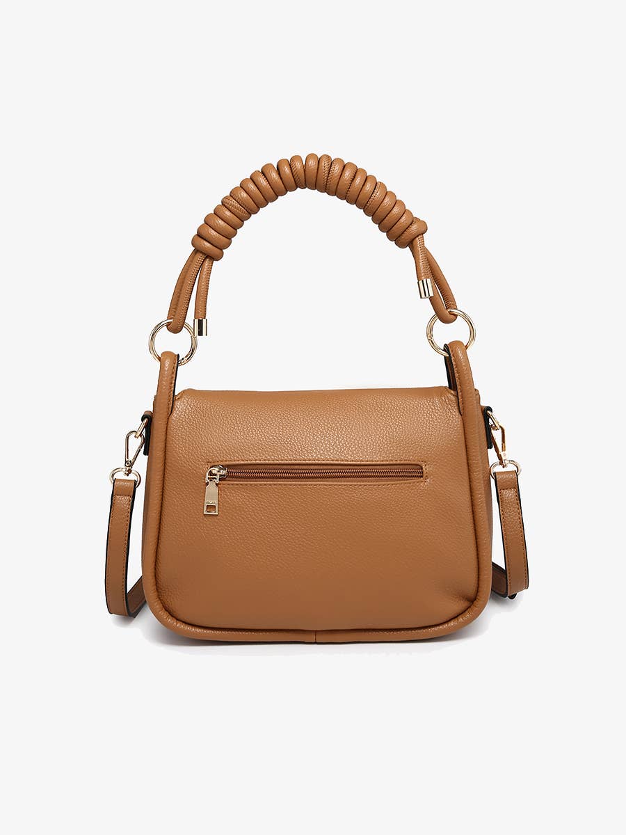 Effie Messenger Satchel Purse in Black