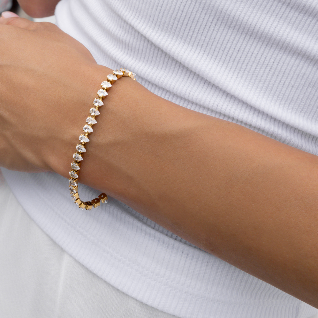 Brenda Grands Waterproof Teardrop Tennis Bracelet