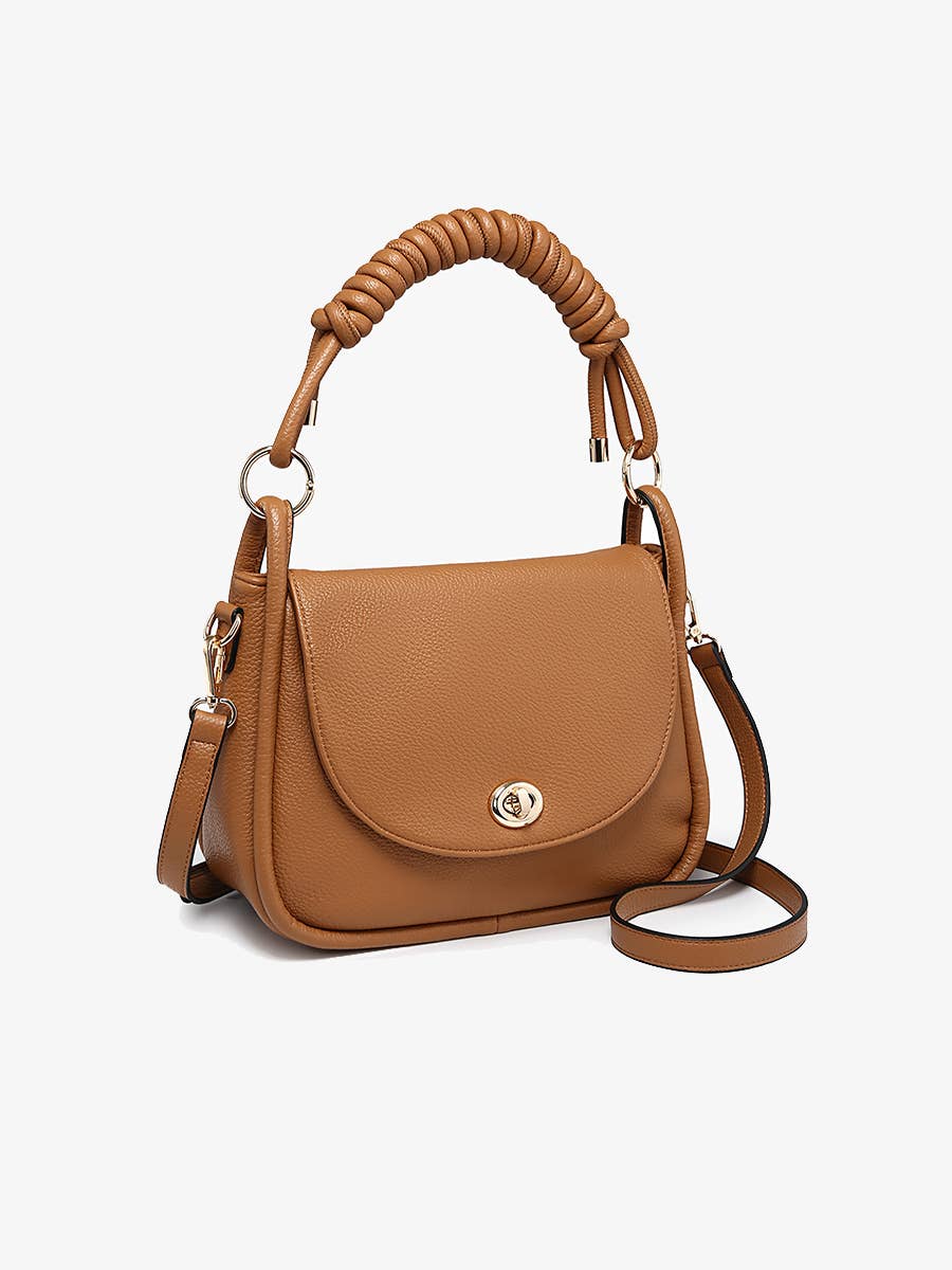 Effie Messenger Satchel Purse in Olive