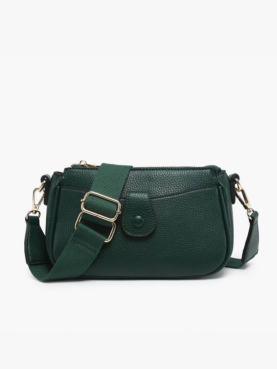 Kallie Crossbody Purse in Hunter Green
