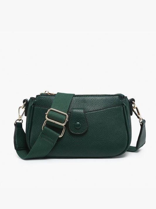Kallie Crossbody Purse in Hunter Green