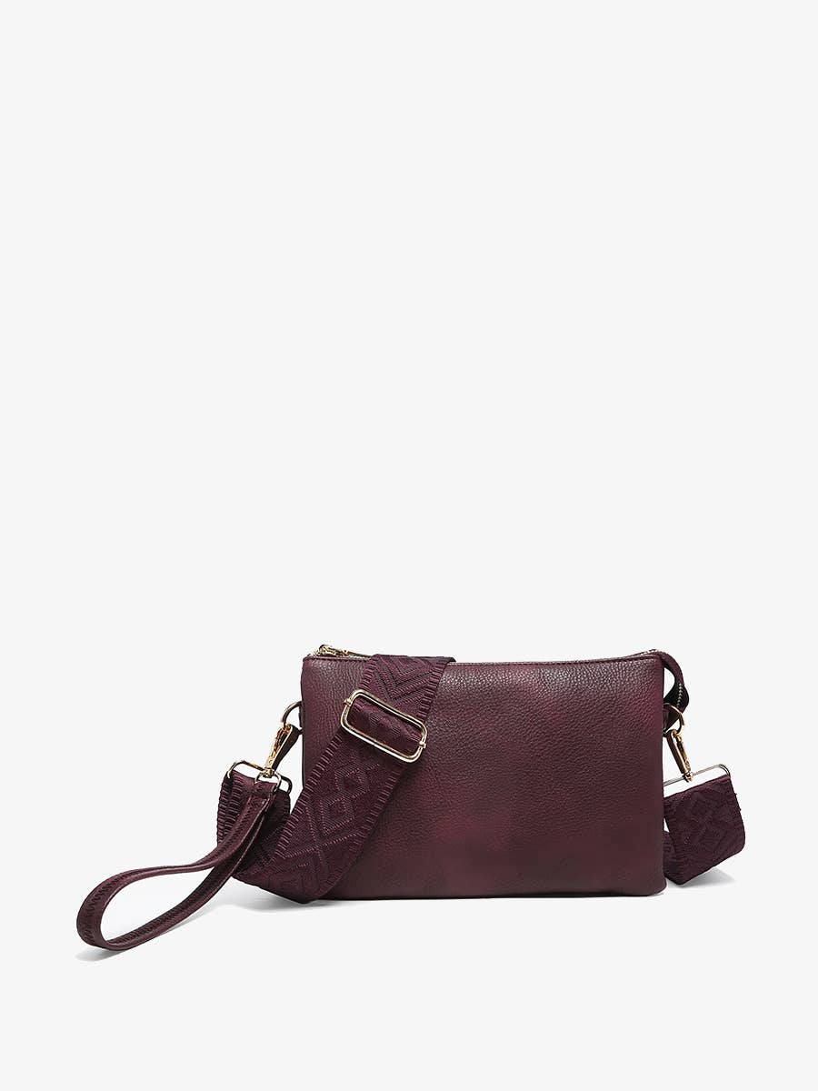 Izzy Crossbody in Deep Cherry Lacquer