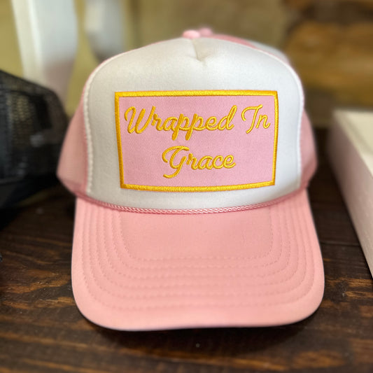 Wrapped In Grace Cap in Pink