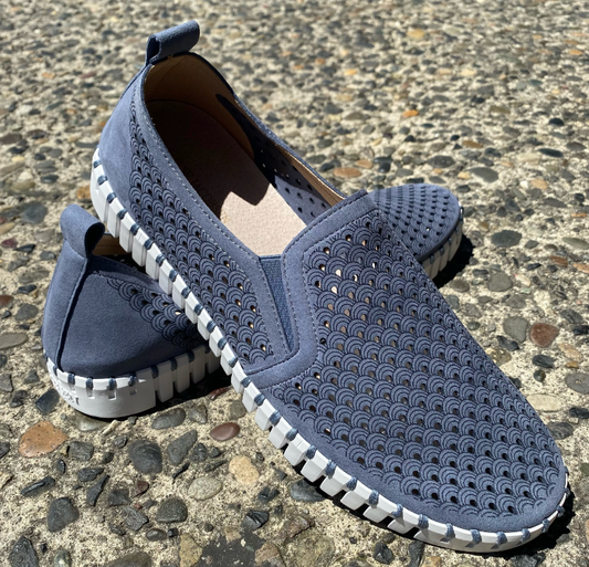 Ilse Jacobsen Grey Blue Slip On Sneaker